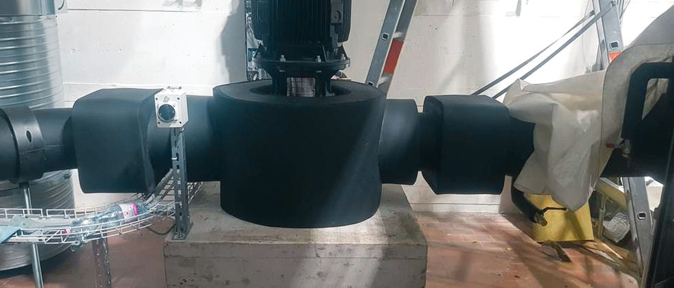 Aislamiento Armaflex a medida de una bomba