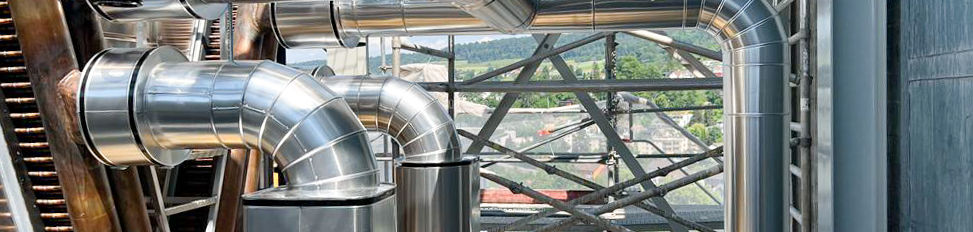 Industrial outdoor metal cladding with a view