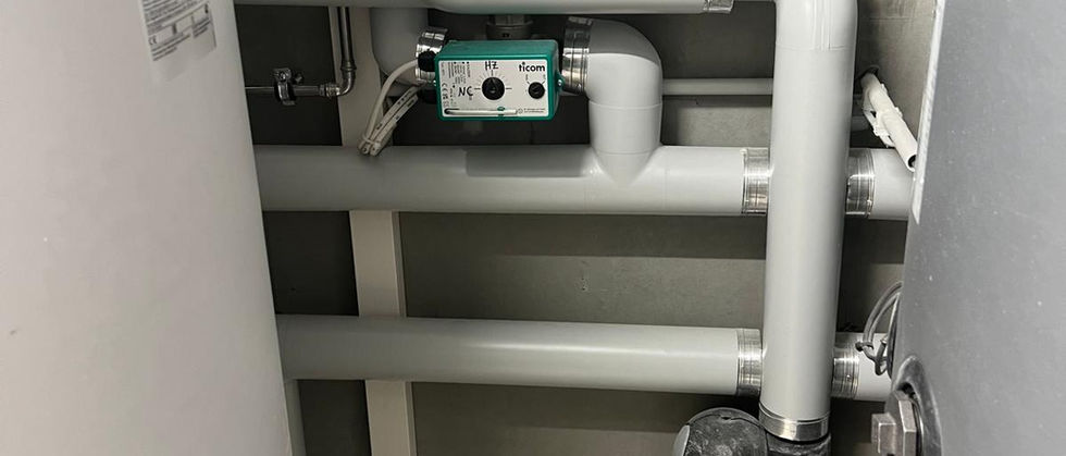PVC-isolierte Rohrleitungen mit Armaturen
